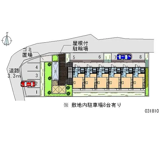 ★手数料０円★彦根市古沢町　月極駐車場（LP）